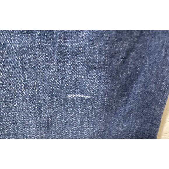 Levi's High Rise Flare Jeans Womens Size 29 Dark Wash 726 Stretch Distressed - Picture 11 of 13